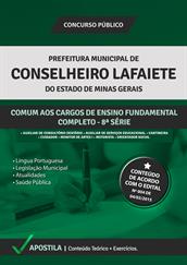 Apostila Digital Prefeitura de Conselheiro Lafaiete – Comum aos Cargos de Nível Fundamental