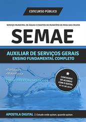 Apostila Digital SEMAE para Auxiliar de Serviços Gerais
