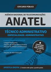 Apostila Digital ANATEL para Técnico Administrativo - Especialidade Administrativo