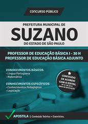 Apostila Digital Prefeitura de Suzano-SP - PEB l e PEB ll Adjunto