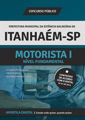 Apostila Prefeitura da Estância Balneária de Itanhaém - SP para Motorista