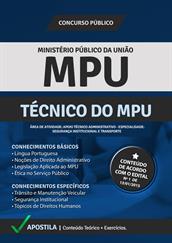 Apostila Digital Ministério Público - Técnico do MPU