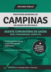 Apostila Prefeitura de Campinas-SP - Agente Comunitário de Saúde