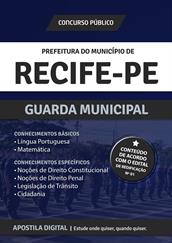 Apostila Digital Prefeitura de Recife (PE) para Guarda Municipal