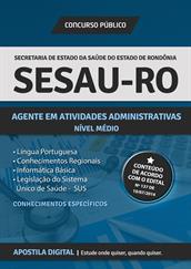Apostila Digital SESAU-RO para Agente de Atividades Administrativas