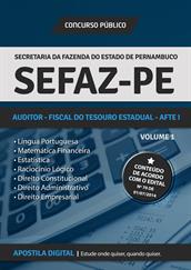 Apostila Digital SEFAZ - PE para Auditor Fiscal do Tesouro Estadual