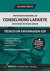Apostila Digital Prefeitura de Conselheiro Lafaiete – Técnico de Enfermagem ESF