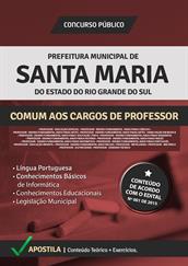 Apostila Digital Prefeitura de Santa Maria-RS - Comum aos Cargos de Professor