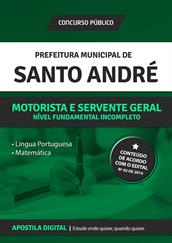 Apostila Digital Prefeitura de Santo André para Motorista e Servente Geral