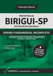 Apostila Digital Prefeitura de Birigui-SP – Ensino Fundamental Incompleto
