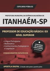 Apostila Prefeitura da Estância Balneária de Itanhaém - SP para Professor de Educação Básica l e ll